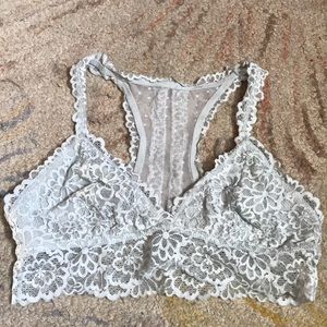 Lace baby blue bralett